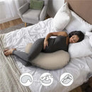 Boppy - Cuddle Pregnancy Pillow with 100% Organic Cotton Removable Cover, Biscuit Image 2