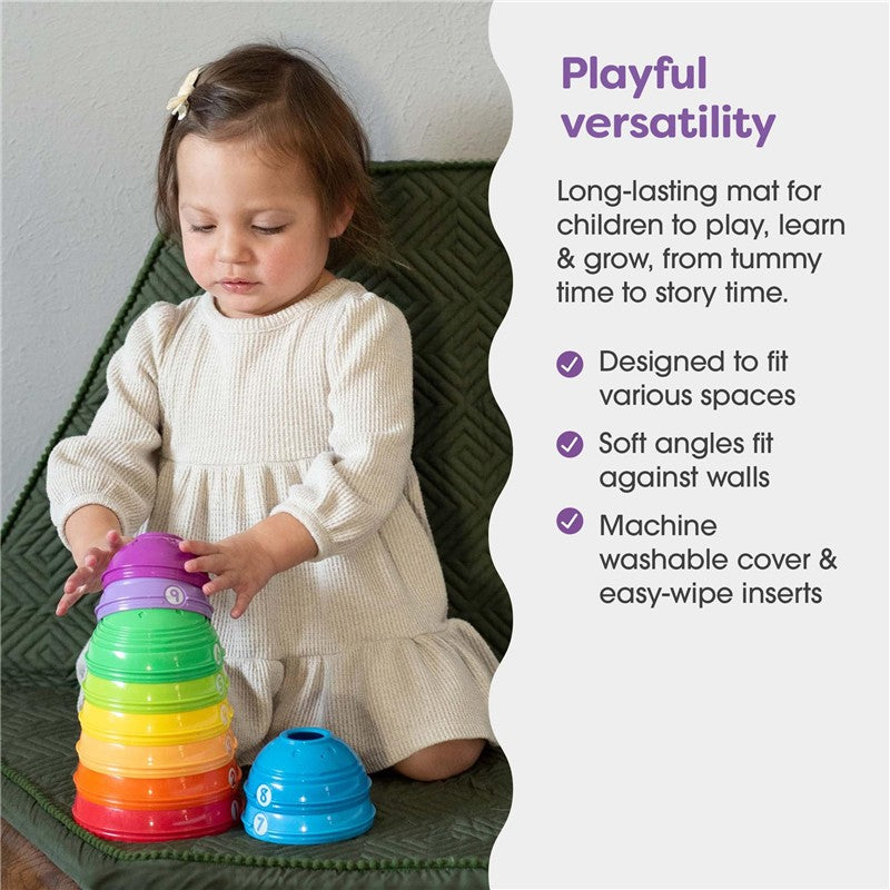Boppy Foam Play Mat for Baby, Toddlers and Kids, Moss-Maze Green, Easy-Setup with Non-Skid Backing for Floor Play, Tummy Time & More Image 3