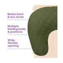 Boppy Nursing Pillow Luxe - Moss Quilted Image 4