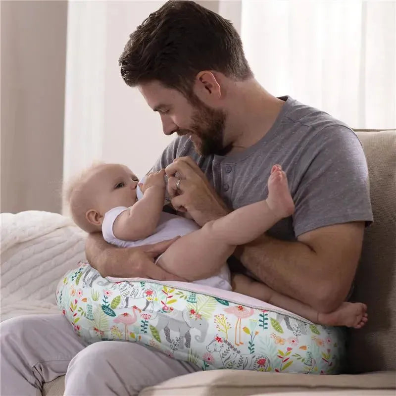 Boppy - Luxe Original Support for Feeding & Milestones, Pink Sweet Safari Image 11