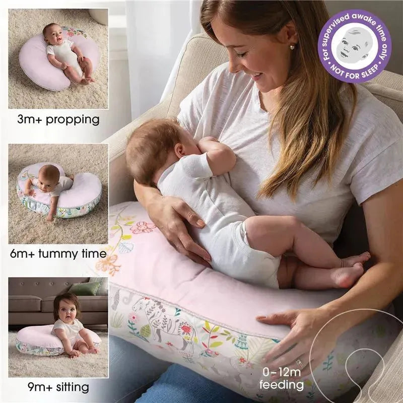 Boppy - Luxe Original Support for Feeding & Milestones, Pink Sweet Safari Image 3