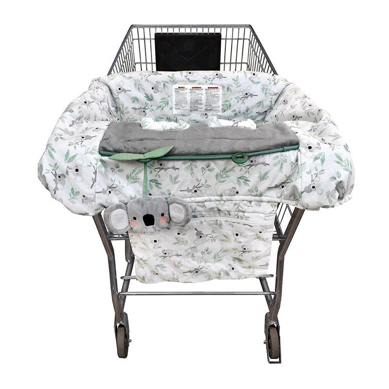 Boppy - Shopping Cart & High Chair Cover with Storage Pouch, Gray Green Koala Image 1