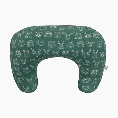 Boppy - New Basic Nursing Pillow, Green Forest Animal Sketch Image 1