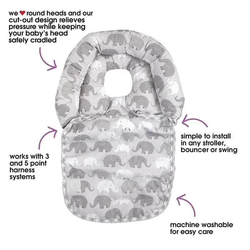 Boppy - Noggin Nest Head Support Elephants Gray Image 7