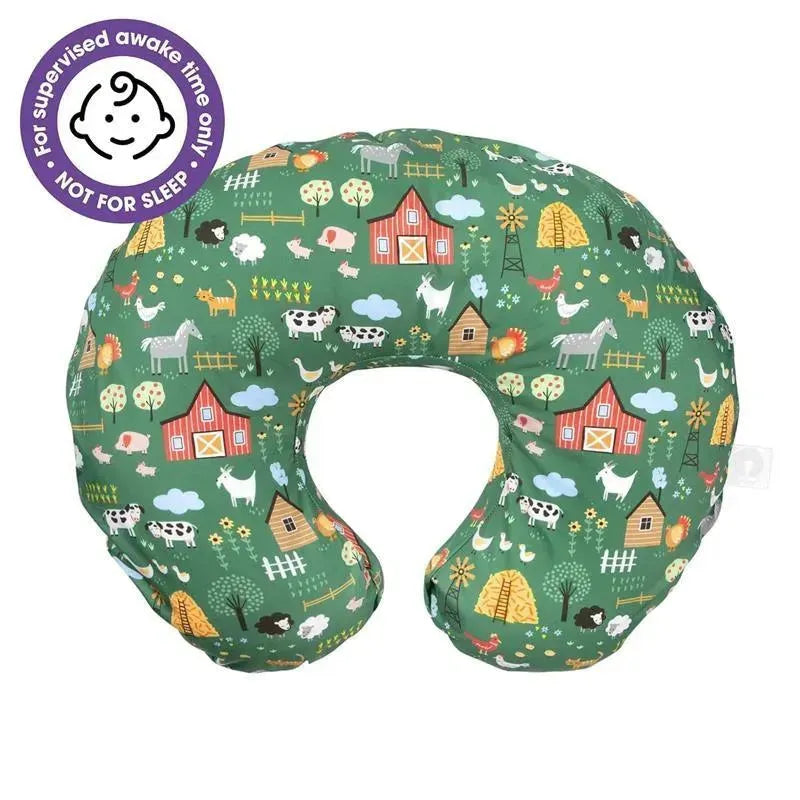 Boppy - Nursing Pillow Support with Removable Cover, Machine Washable, Green Farm Image 2