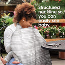 Boppy - Nursing Cover for Breastfeeding, Gray Watercolor Stripes Image 3