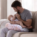 Boppy - Pillow Cover, Pink/White Jumbo Plaid Image 7