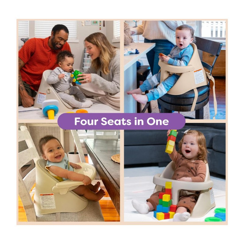 Boppy Proper Posture Floor and Booster Seat- Oatmeal Image 4
