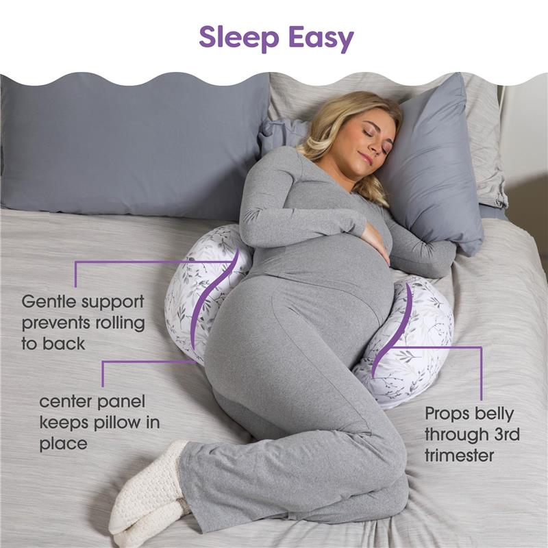 Boppy - Side Sleeper Gray Falling Leaves Image 3