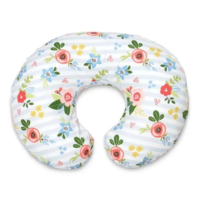 Boppy - Original Slipcovered Pillow, Blue & Pink Posey Image 1