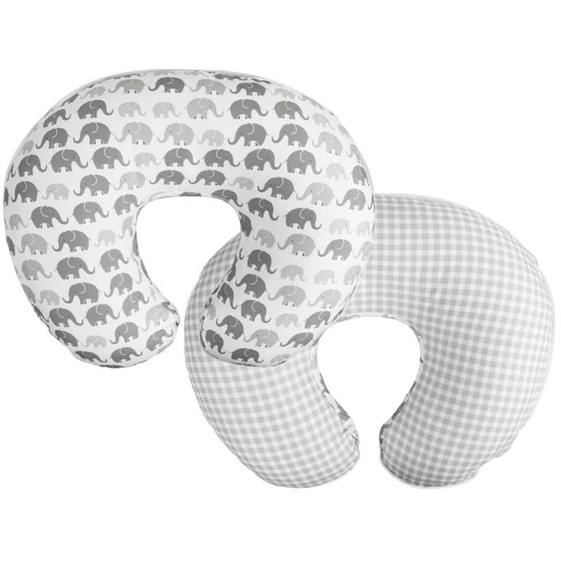 Boppy - Nursing Pillow Quick-Dry Gray Elephant Cover Image 1