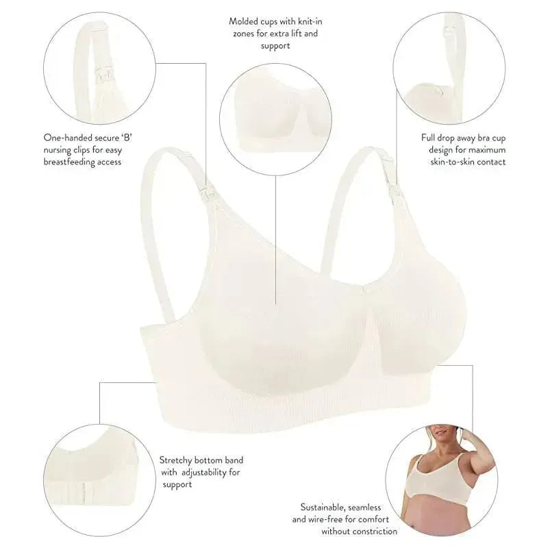 Bravado Body Silk Seamless Nursing Bra - Antique White Image 3
