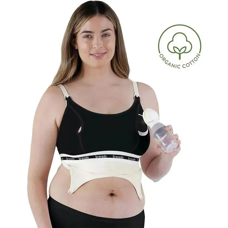 Bravado - Clip & Pump Hands-Free Nursing Accessory 17D Xl Dove Heather Image 5