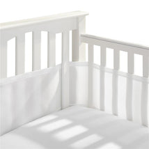 BreathableBaby - Classic Breathable Mesh Crib Liner, White Image 1