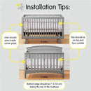 BreathableBaby - Breathable Mesh Liner for Full-Size Cribs, Classic 3mm Mesh, Blue Green Aqua Image 2