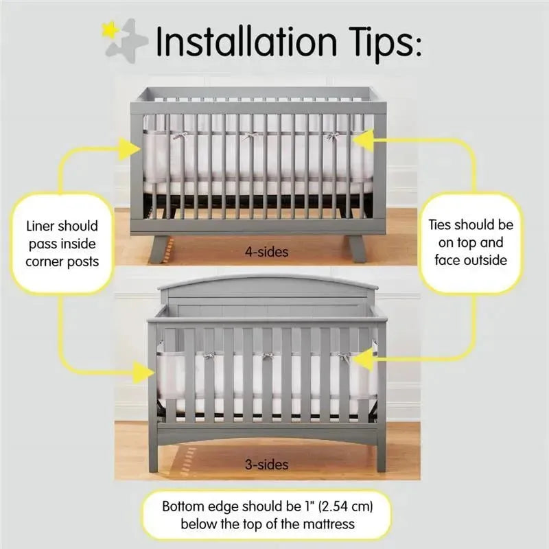 BreathableBaby - Breathable Mesh Liner for Full-Size Cribs, Classic 3mm Mesh, Blue Green Aqua Image 2