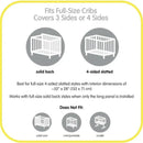 BreathableBaby - Breathable Mesh Liner for Full-Size Cribs, Classic 3mm Mesh, Blue Green Aqua Image 4