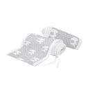 BreathableBaby - Classic Breathable Mesh Crib Liner, Peaceful Elephant Gray Image 2