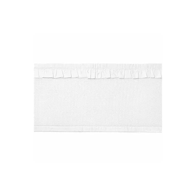 BreathableBaby - Deluxe Breathable Mesh Crib Liner, White Ruffle Image 4