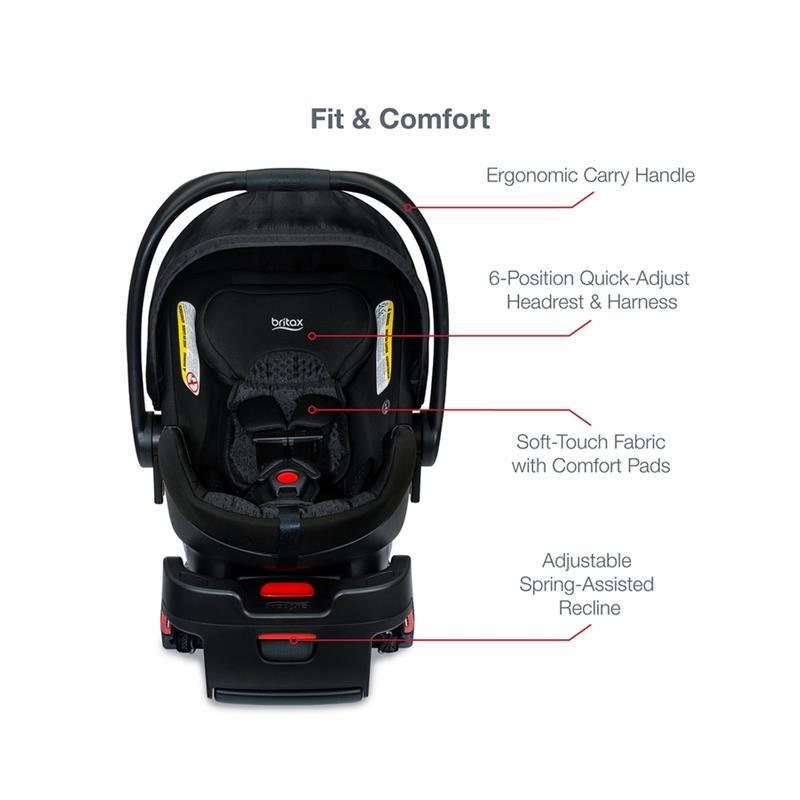 Britax - Baby Travel System B-Free & B-Safe Gen2 Flexfit Us, Midnight Image 3