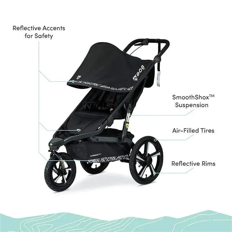 Britax - BOB Gear Alterrain Pro All-Weather Jogging Stroller, Lunar Image 3