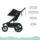 Britax - BOB Gear Alterrain Pro All-Weather Jogging Stroller, Lunar Image 4