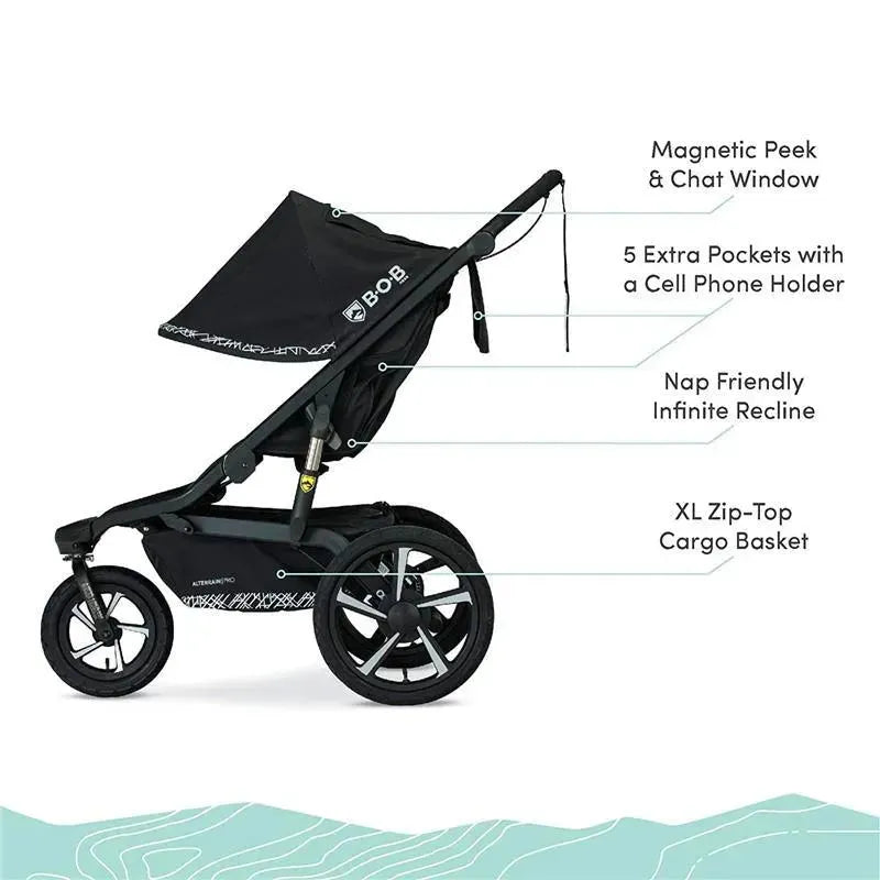 Britax - BOB Gear Alterrain Pro All-Weather Jogging Stroller, Lunar Image 4