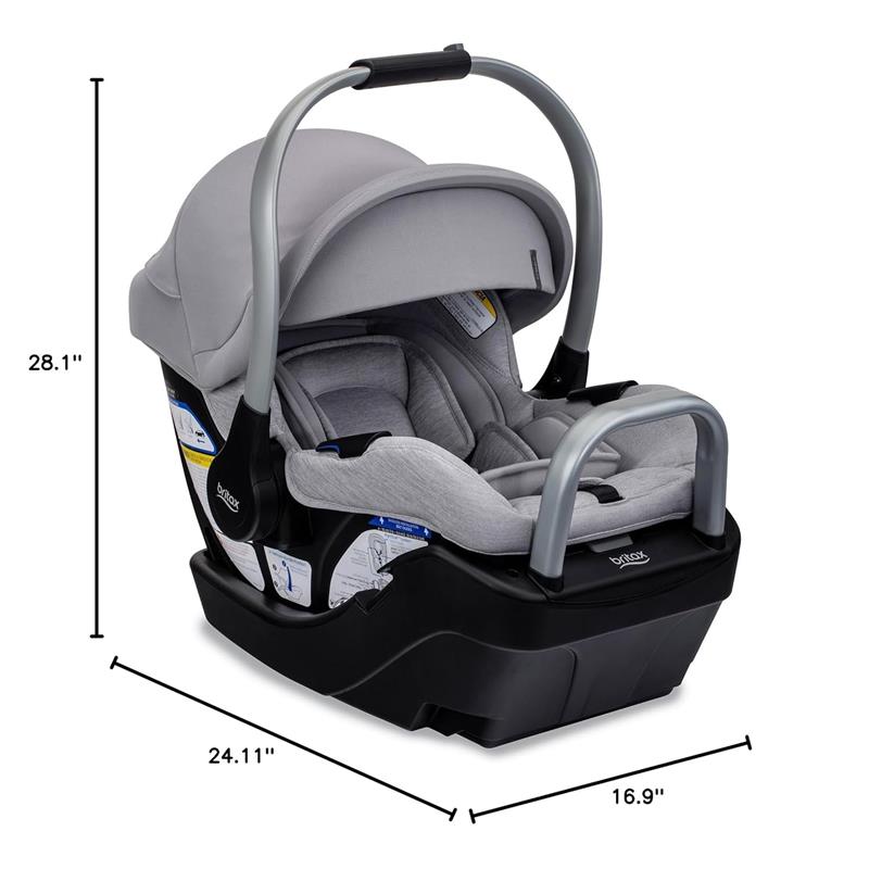 Britax - Cypress Infant Car Seat, Ponte Glacier Image 9