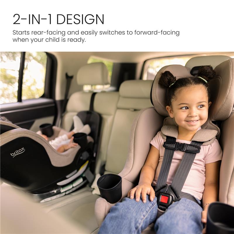 Britax Galaxy360 Slim Rotating Convertible Car Seat With SwivelSmooth Steel Ring, Teak Image 4