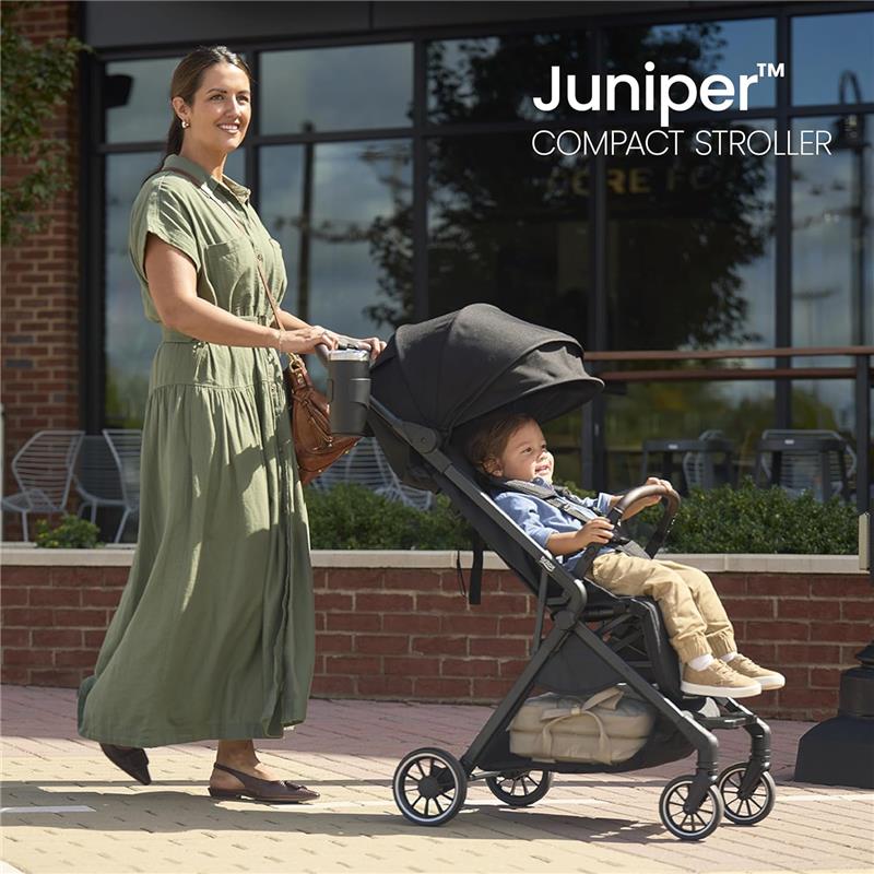 Britax - Juniper Compact On-The-Go Stroller, Raven Black Image 6