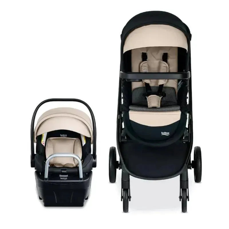 Britax Willow Brook S + Travel System with Alpine Anti-Rebound Base - Sand Onyx Image 3