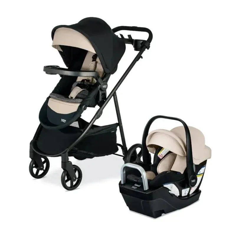 Britax Willow Brook S + Travel System with Alpine Anti-Rebound Base - Sand Onyx Image 5