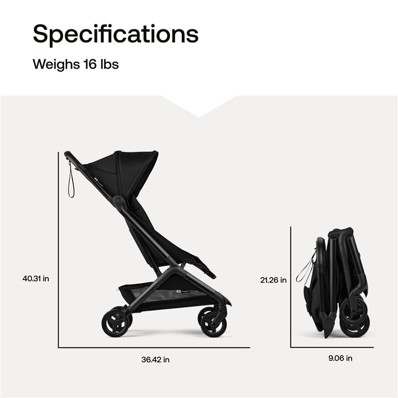 Bugaboo Butterfly 2 Complete Stroller, Black/Dusty Pink Image 3
