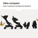 Bugaboo Butterfly 2 Complete Stroller, Black/Dusty Pink Image 5