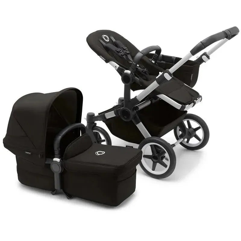 Bugaboo - Donkey 5 Mono Complete Single-to-Double Stroller, Aluminum/Midnight Black Image 1