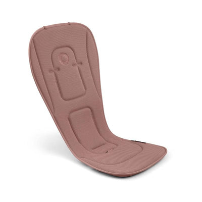 Bugaboo Dual Comfort Seat Liner in Dusty Pink, featuring a soft, textured design for comfort and support in strollers.