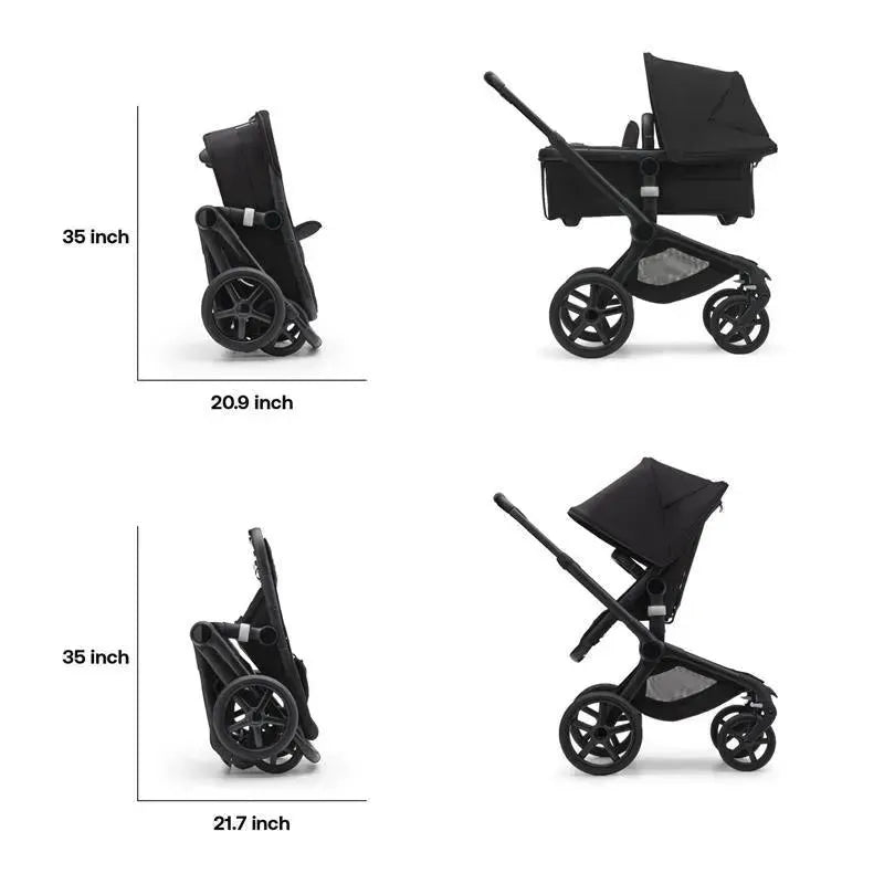 Bugaboo - Fox 5 Complete Stroller, Black/Midnight Black Image 10