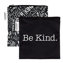 Bumkins 2Pk Reusable Sandwich & Snack Bags, Be Kind Image 1