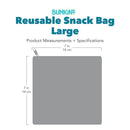 Bumkins 2Pk Reusable Sandwich & Snack Bags, Be Kind Image 5