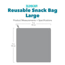 Bumkins 2Pk Reusable Sandwich & Snack Bags, Born This Way Kindness Image 7
