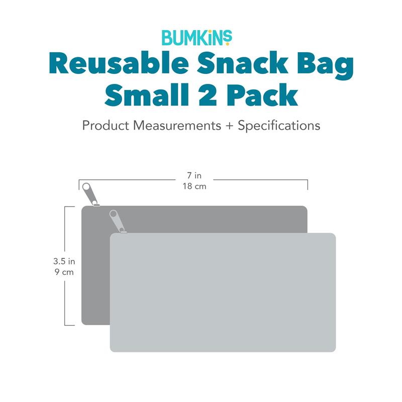 Bumkins 2Pk Reusable Snack Bags Born This Way Kindness Image 7