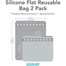 Bumkins - 2Pk Silicone Flat Reusable Bag, Lavender Image 5