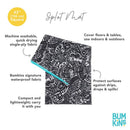 Bumkins Baby Splat Mat for Under High Chair, Born This Way Be Kind Black Image 5