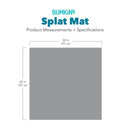 Bumkins Baby Splat Mat for Under High Chair, Born This Way Be Kind Black Image 7
