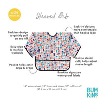 Bumkins Born This Way Foundation Sleeved Bib, Elements Of Kindness Image 2