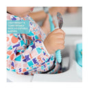 Bumkins Born This Way Foundation Sleeved Bib, Elements Of Kindness Image 3