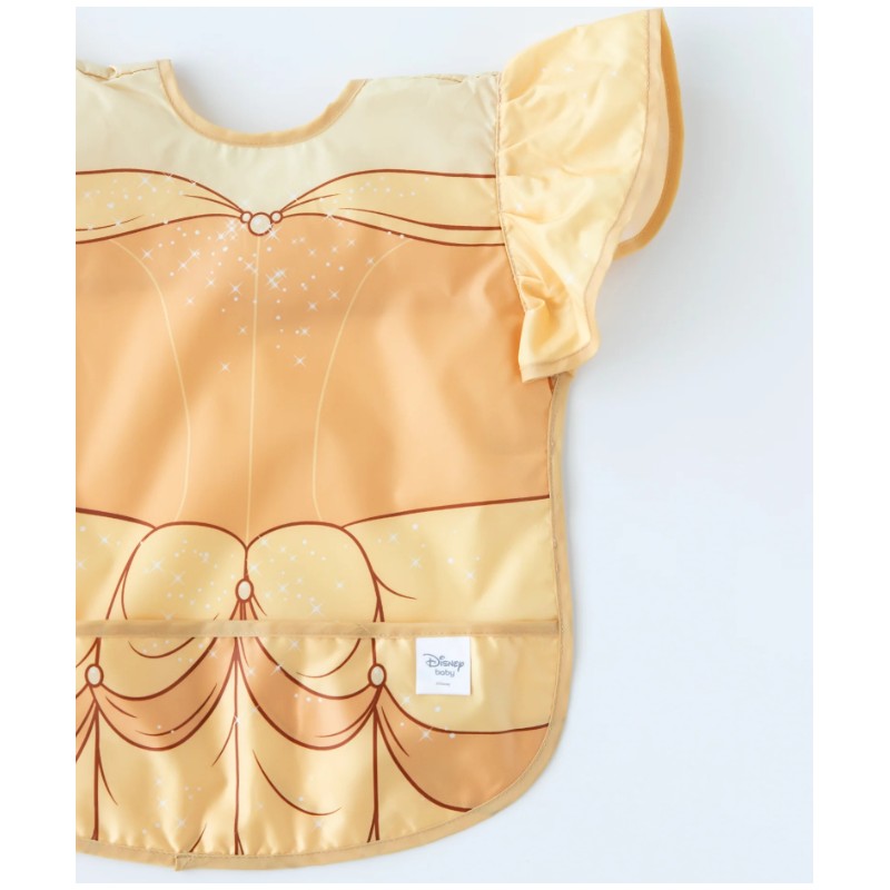 Bumkins Disney Princess Ruffle Apron Bib - Belle Image 3