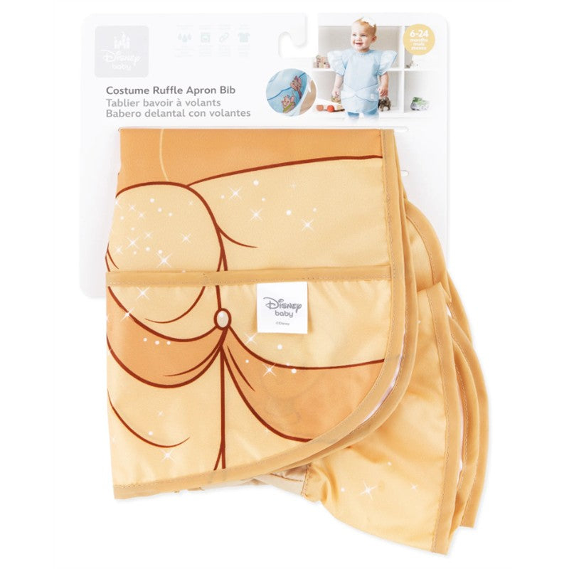 Bumkins Disney Princess Ruffle Apron Bib - Belle Image 7