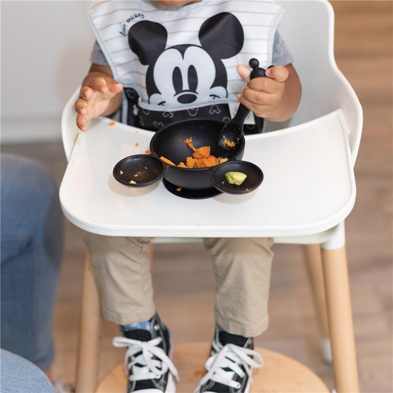 Bumkins- Disney Silicone First Feeding Set - Black Image 7