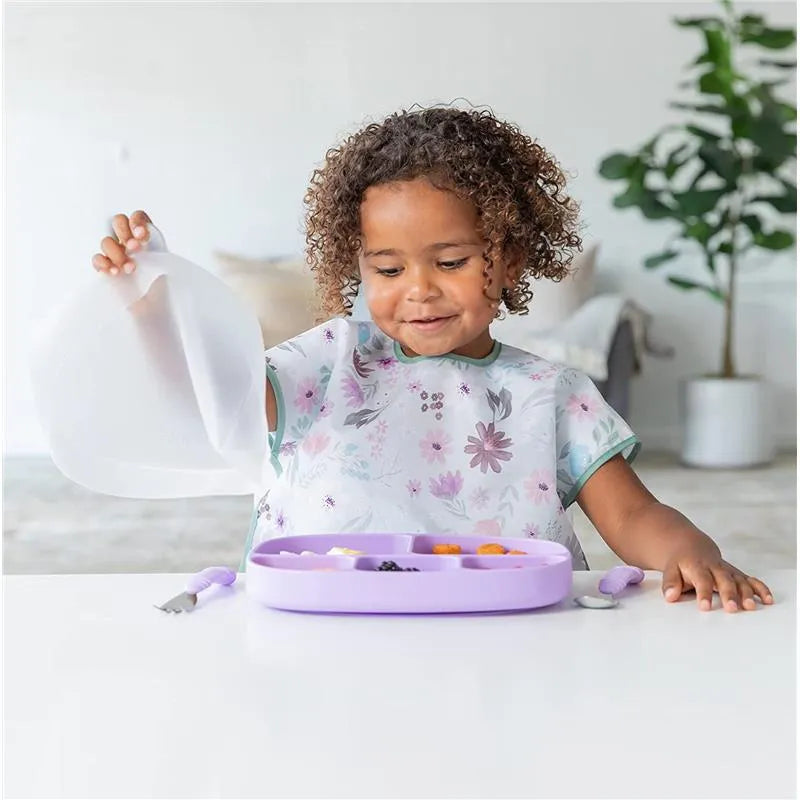 Bumkins - Grip Dish And Stretch Lid, Lavender Image 7
